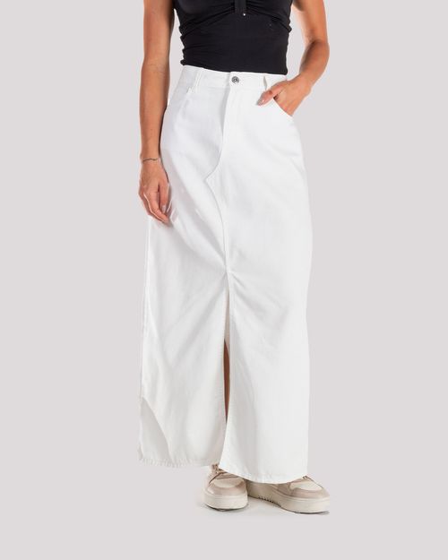Falda blanca para mujer