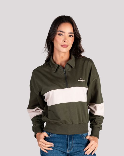 buzo verde para mujer