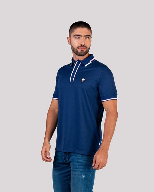 Polo azul para hombre
