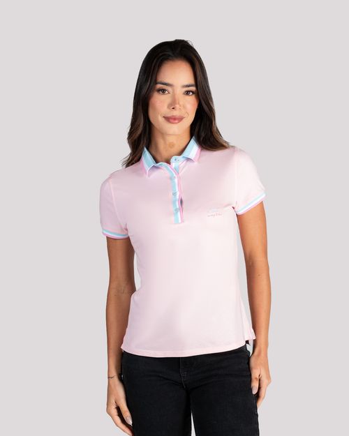 Polo rosada para mujer