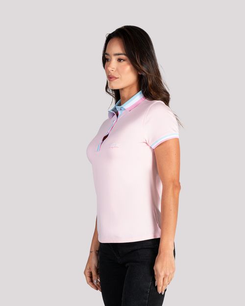 Polo rosada para mujer