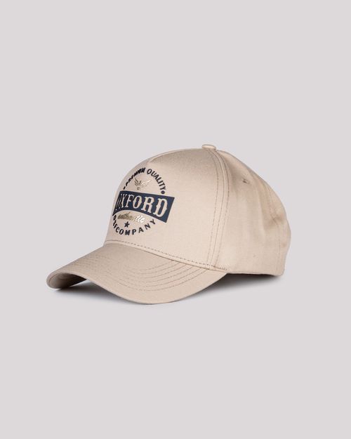 Gorra arena estampado frontal