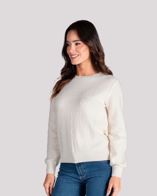 Sweater ivory para mujer