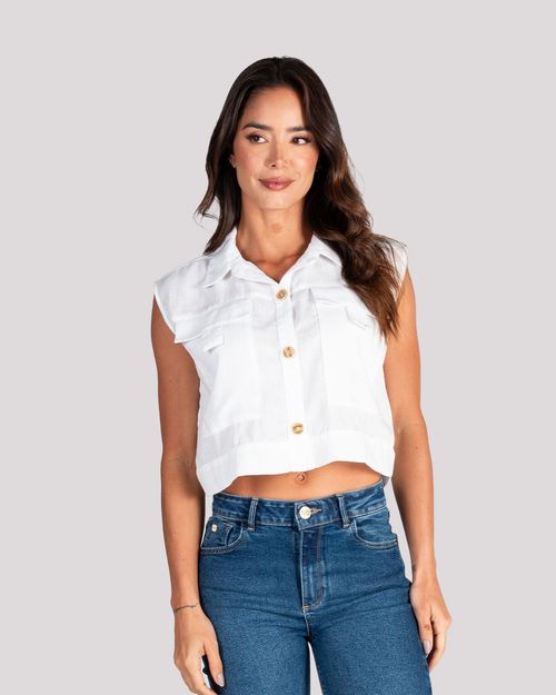 Camisa blanca para mujer
