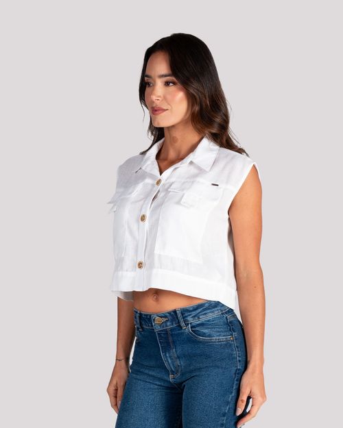 Camisa blanca para mujer
