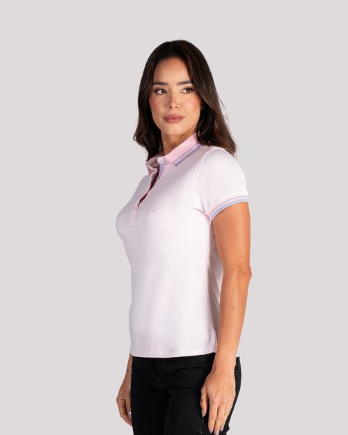 Polo rosada para mujer