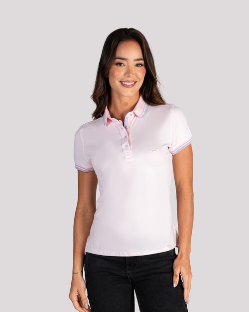 Polo rosada para mujer