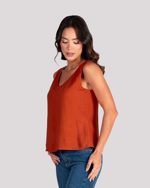 Blusa terracota para mujer