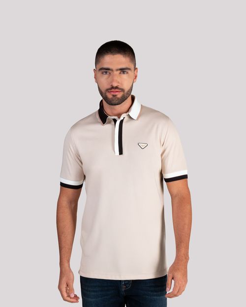 Polo beige para hombre