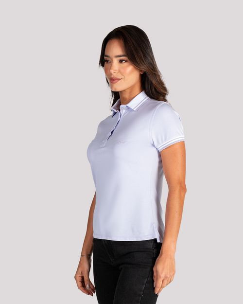Polo lila para mujer