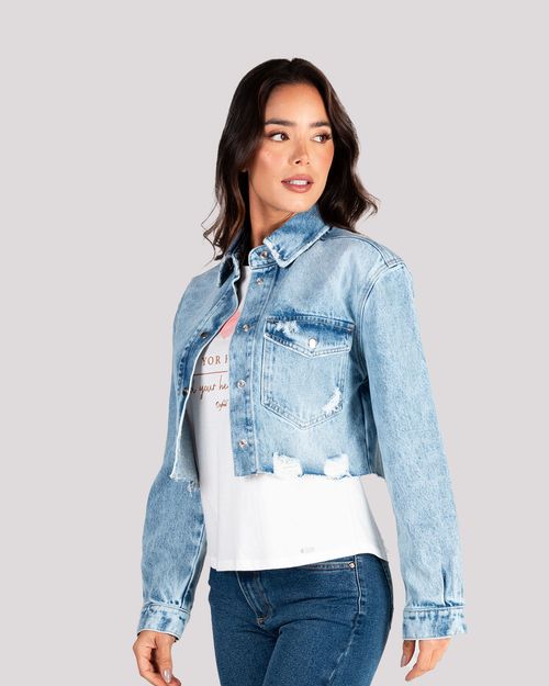 Chaqueta denim para mujer