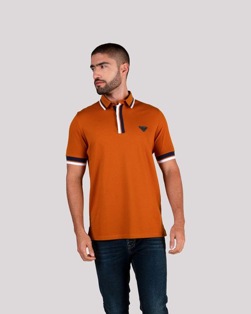 Polo ocre para hombre