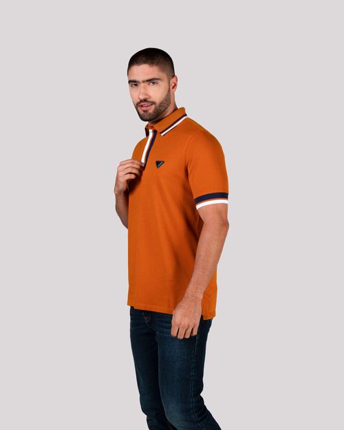 Polo ocre para hombre