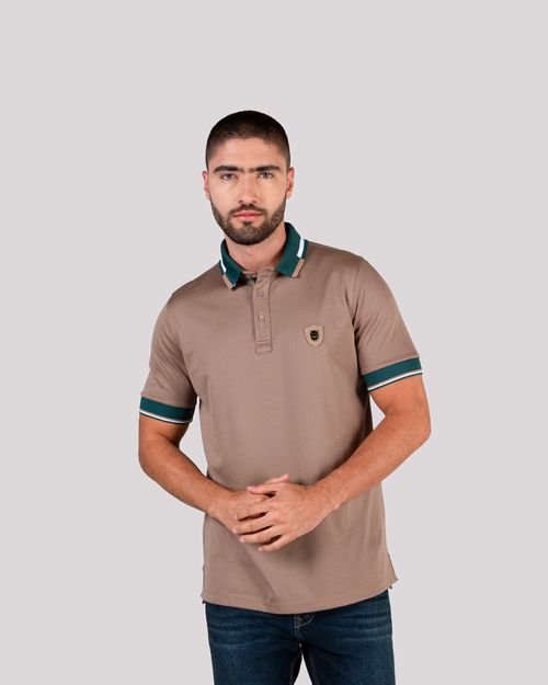 Polo cafe para hombre