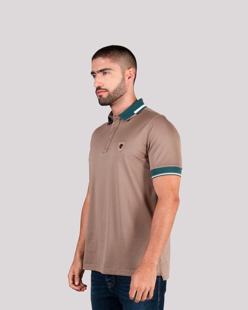 Polo cafe para hombre