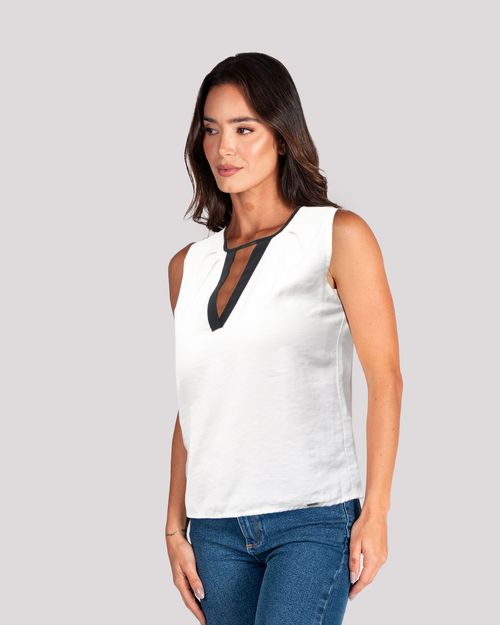 Blusa blanco para mujer