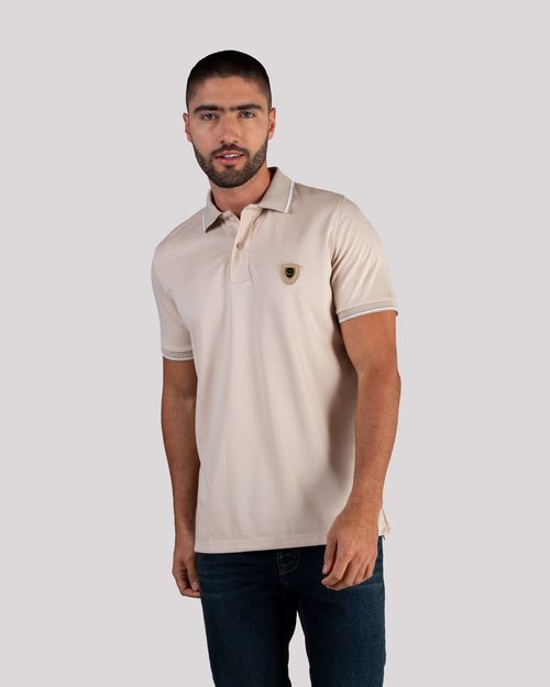 Polo beige para hombre