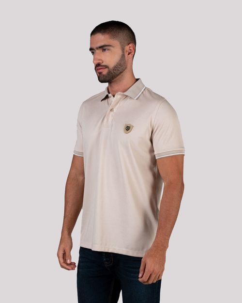 Polo beige para hombre