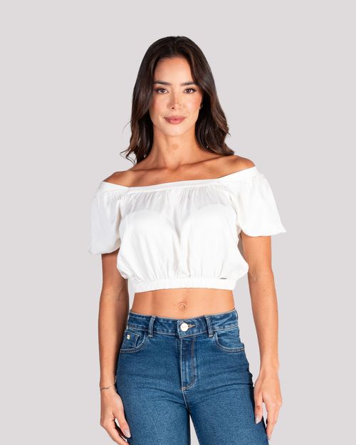 Blusa ivory para mujer