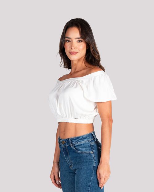 Blusa ivory para mujer