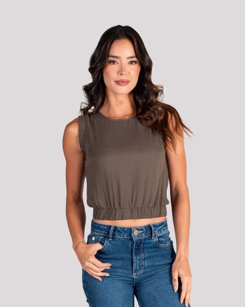 Blusa verde para mujer
