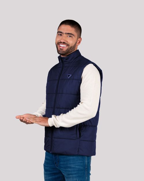 Chaleco azul para hombre